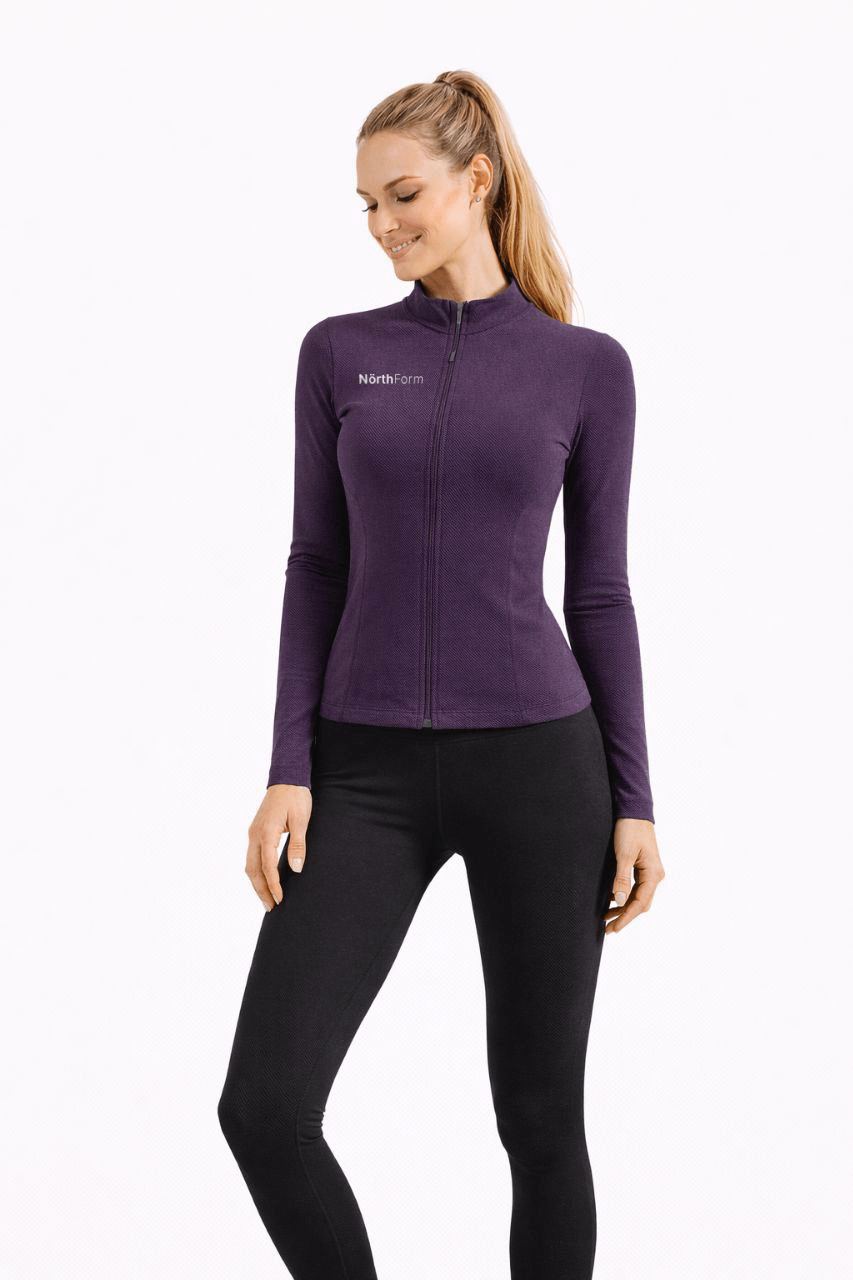 Core Zip Jacket - Purple - NörthForm ApS