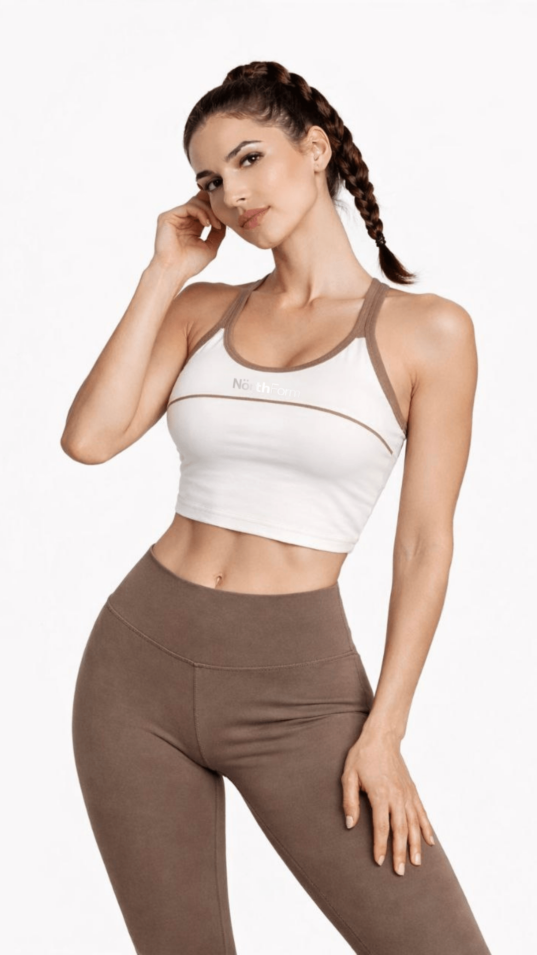 NörthForm Sculpt Contour Tank Top - Milkky - NörthForm ApS