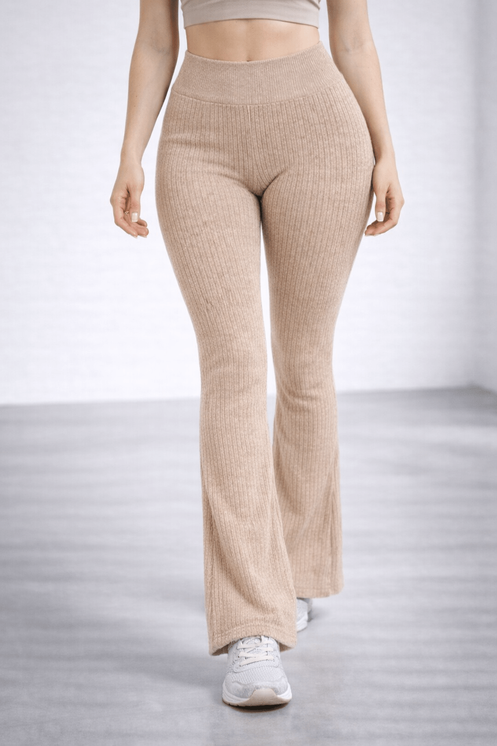 NörthForm Sculpt Flare Leggings - Sand Edition - NörthForm ApS
