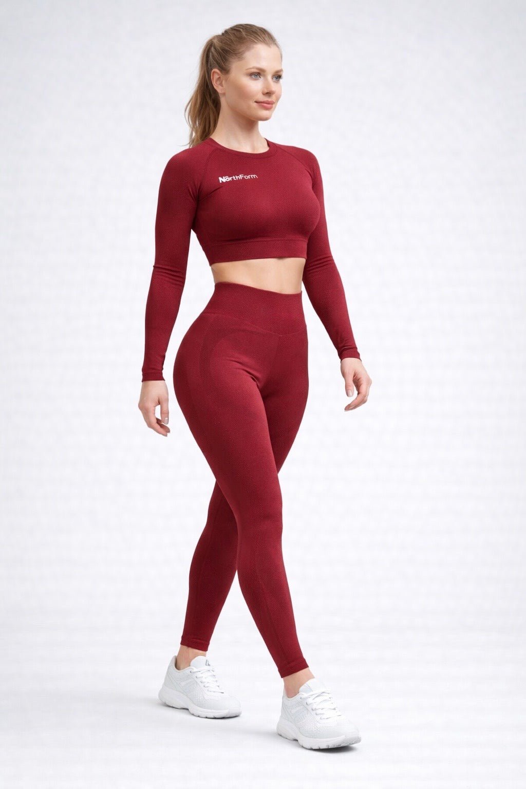 NörthForm Sculpt Seamless Set – Burgundy - NörthForm ApS