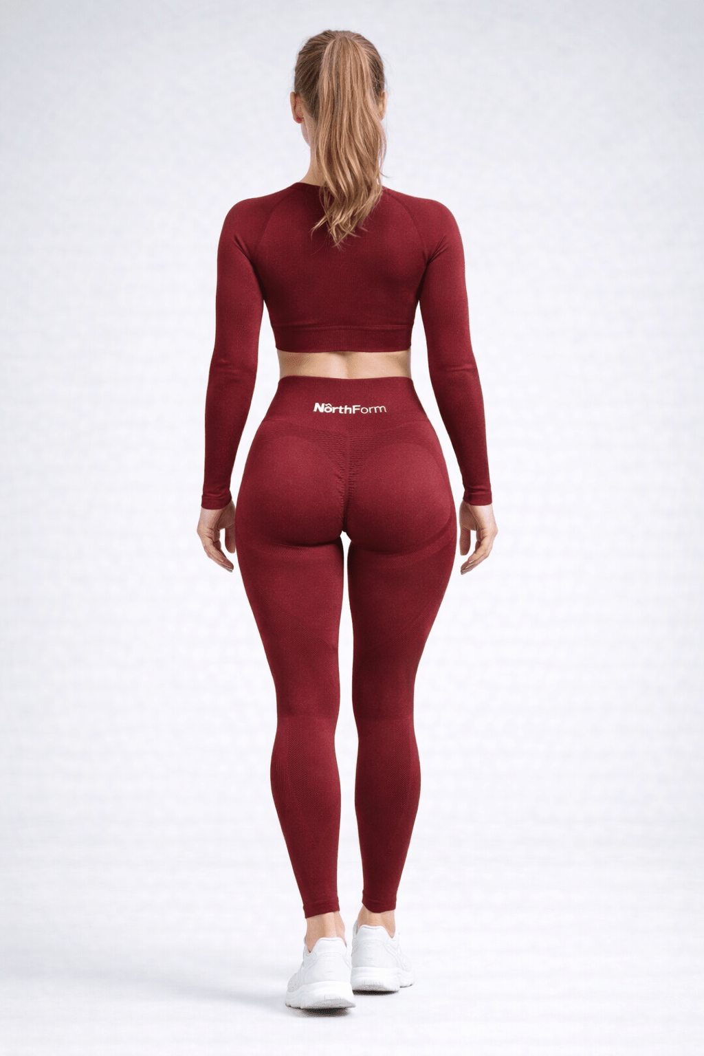NörthForm Sculpt Seamless Set – Burgundy - NörthForm ApS