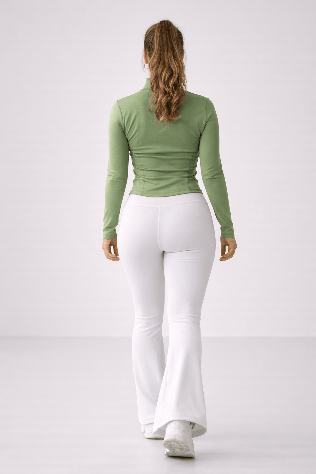 NörthForm Sculpt Zip Jacket – Matcha Core - NörthForm ApS